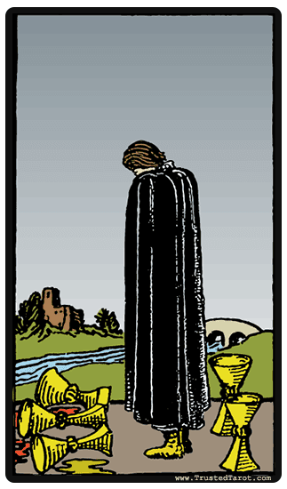 Five of Cups tarot card