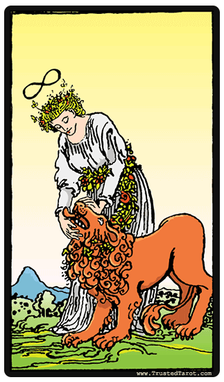 Strength tarot card