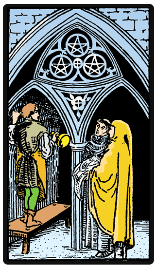 Three of Pentacles tarot card