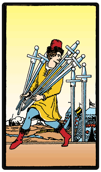 Seven of Swords tarot card