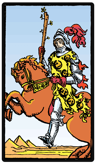 Knight of Wands tarot card